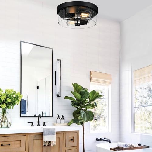 bottom view of 2-light ceiling mount