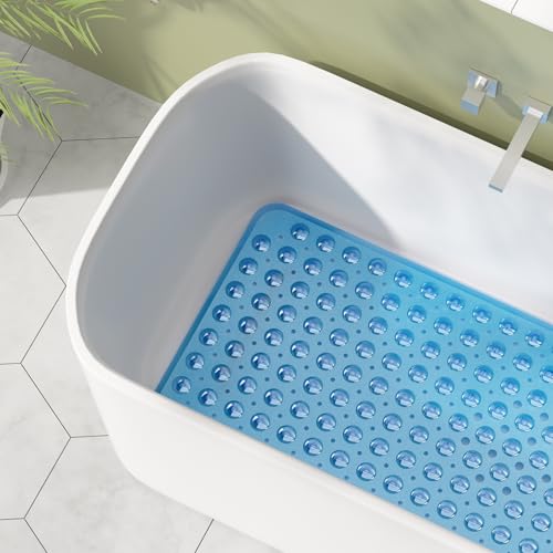 View of the 176 drain holes on the bath mat