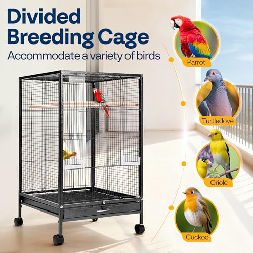 Bottom storage shelf of VIVOHOME bird cage