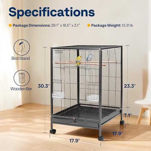 Full VIVOHOME bird cage set with accessories