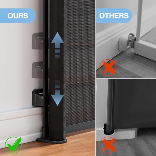 Retractable gate in hallway
