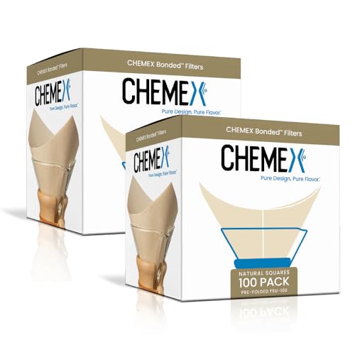 Chemex Bonded Natural Square Filters front view