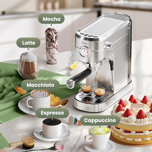 Gevi Espresso Machine with 20-bar pump