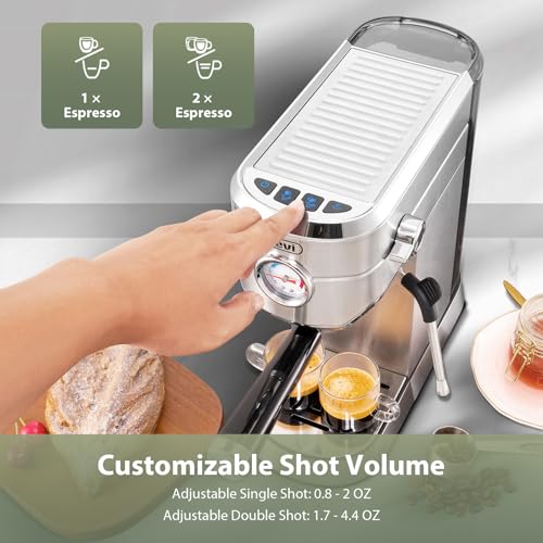 Gevi Stainless Steel Espresso Machine