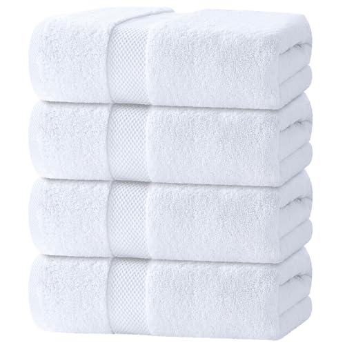 White Classic Luxury white bath towel set