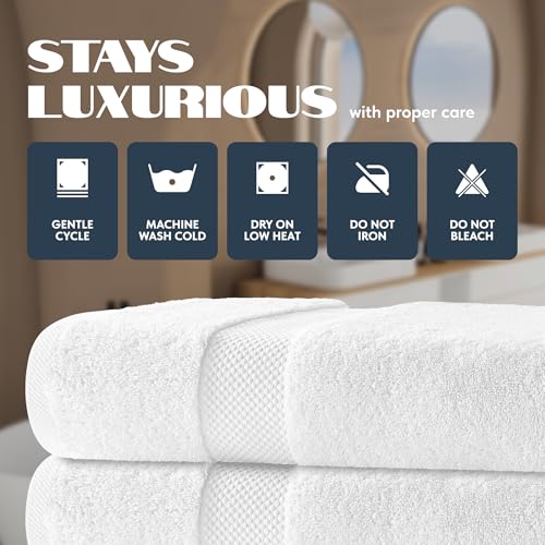 White Classic towel hem and stitching detail