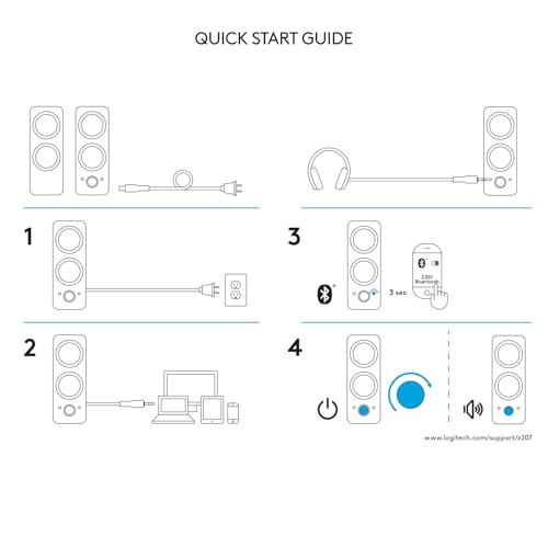 Logitech Z207 speakers set of two