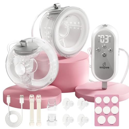 Side by side view of dual Saglve breast pumps