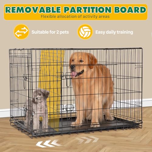 Aidoly pet crate with removable ABS tray