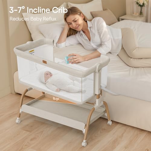 BabyBond bedside sleeper drop-down side detail