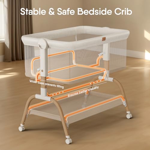BabyBond baby bassinet mattress and storage view