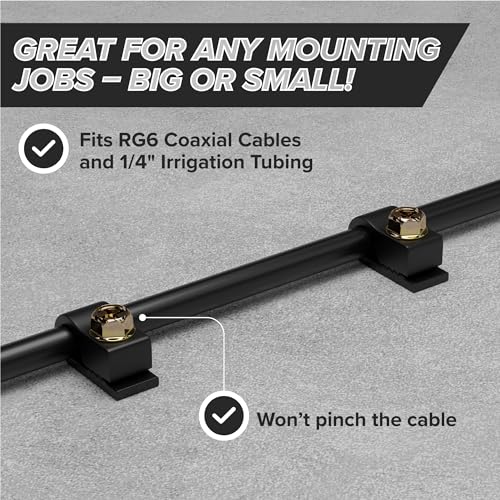 Close up of 1/4 inch cable clamp screw head