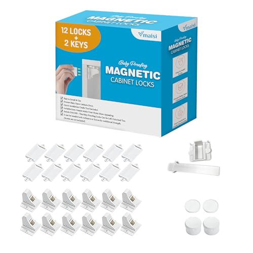vmaisi adhesive magnetic cabinet lock pack