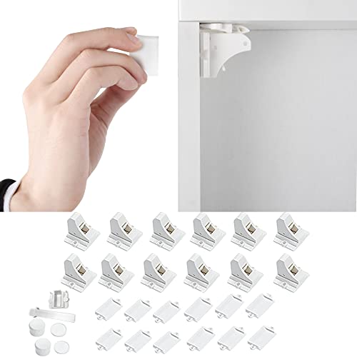 12-pack vmaisi white magnetic safety locks