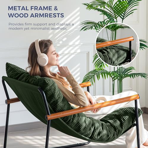Side profile of MAXYOYO accent chair