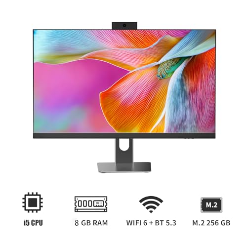 Cybrimax 24-inch i5 desktop side profile