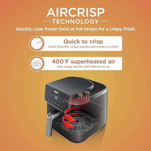 Open 5-quart nonstick basket of Ninja AF142
