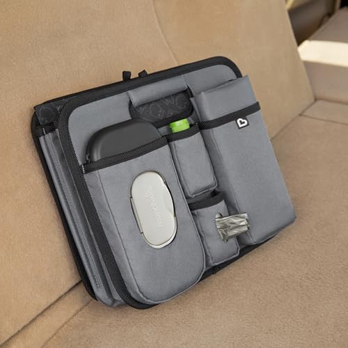 Detailed view of the wipes case and diaper bags