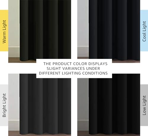 Full-length view of 96 inch blackout curtain