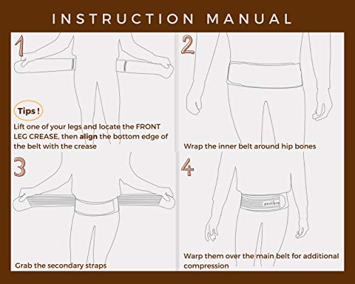 Vriksasana Posture Sacroiliac Hip Belt regular size label