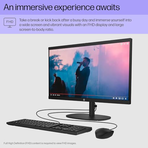 Back panel view of HP 2025 All-in-One desktop