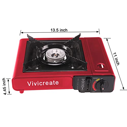 Vivicreate butane stove burner and control knob