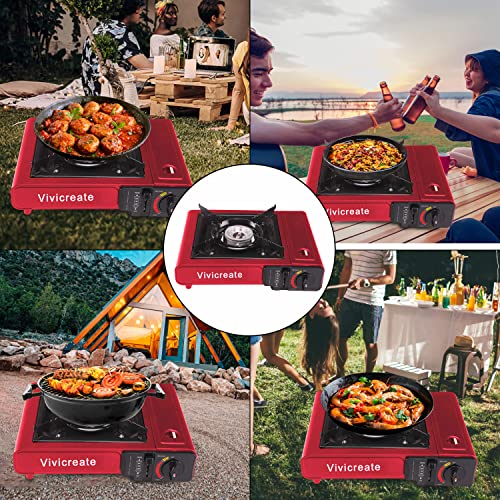 Vivicreate HT-G-3301 stove in camping setting