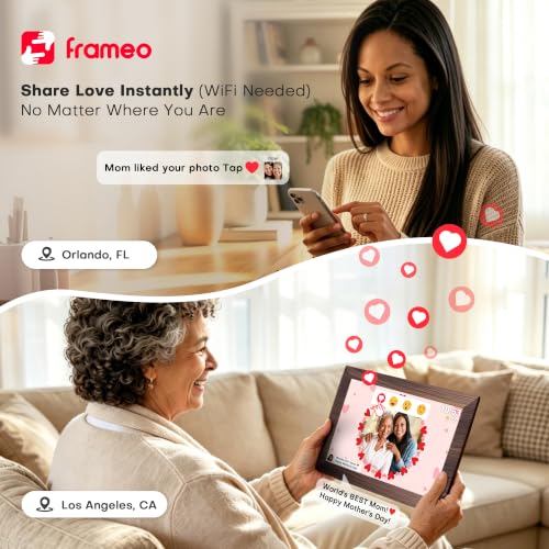 User interacting with the touch screen interface