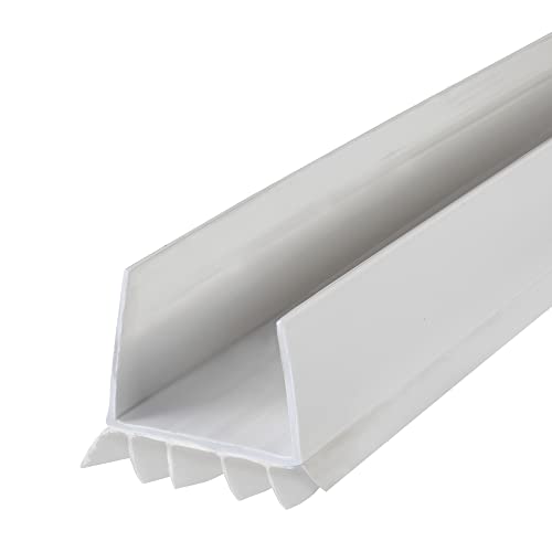 M-D Building Cinch U-Shape Slide-On Under Door Seal White 36in