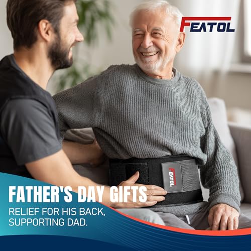 Back side view of FEATOL lumbar support belt