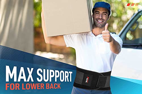 Full set view of FEATOL Back Brace for Lower Back Pain