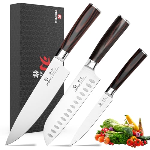 imarku 3 pieces knife set package