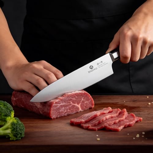 Santoku knife with pakkawood handle