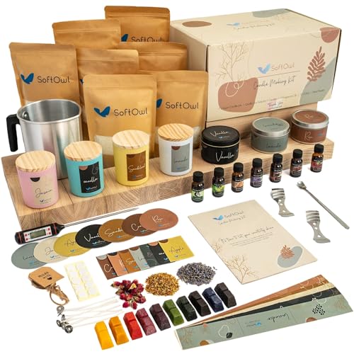 SoftOwl Premium Soy Candle Making Kit gift box