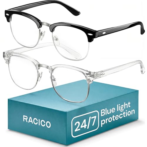 racico blue light glasses front view