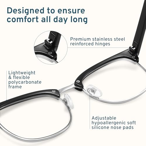 racico computer glasses clear lens