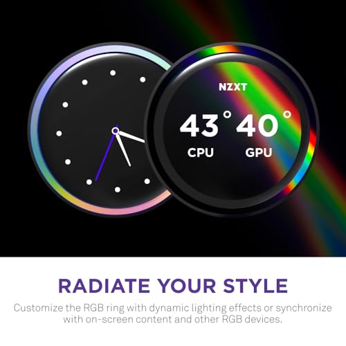RGB lighting effects on cooling fans