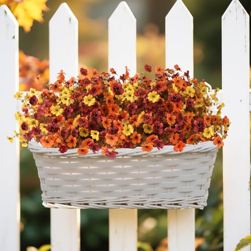 Artificial fall flowers for outdoor porch