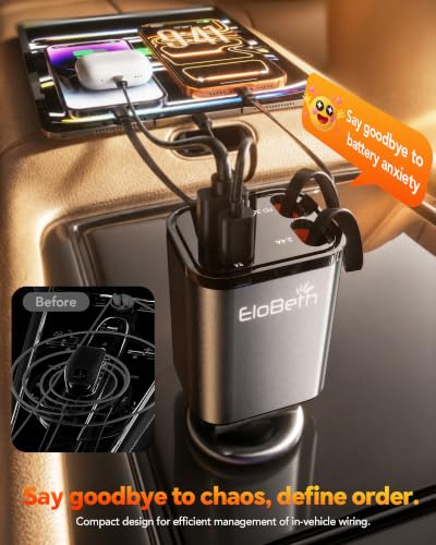 Port layout of EloBeth 75W fast charger