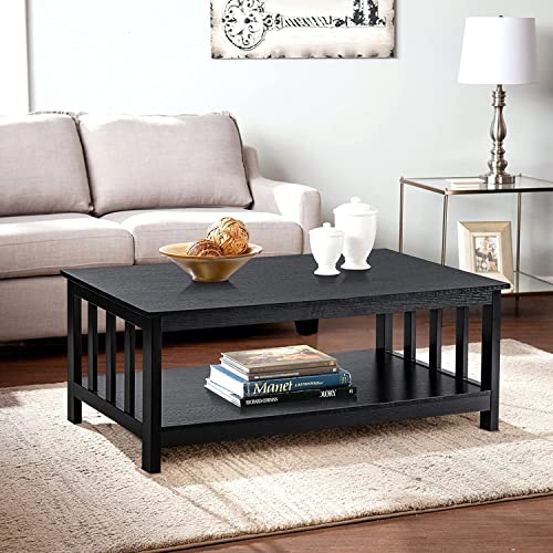ChooChoo Mission Coffee Table Black front view