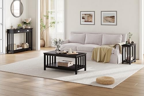 ChooChoo Mission Coffee Table slatted side detail