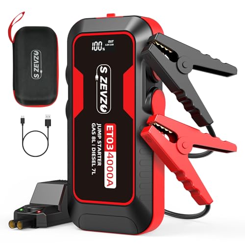 S ZEVZO ET03 jump starter front view