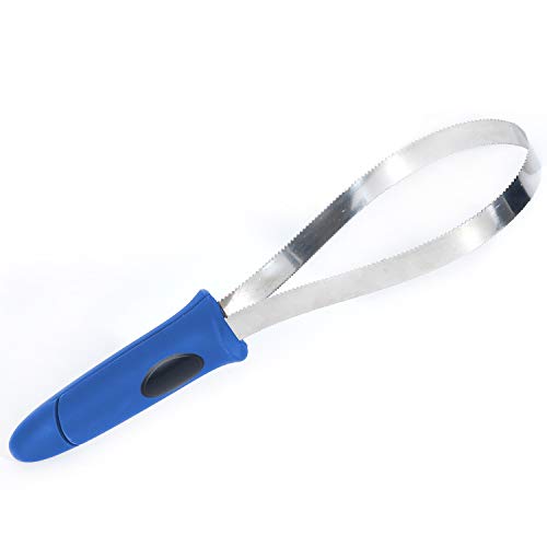 BOTH WINNERS dual-sided shedding blade blue