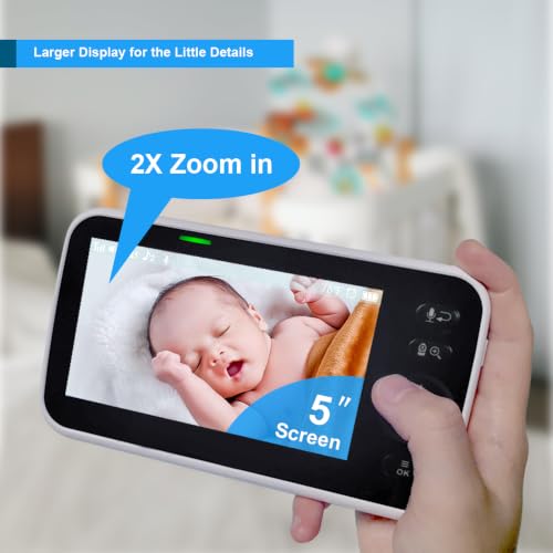 Back view of the baby camera unit