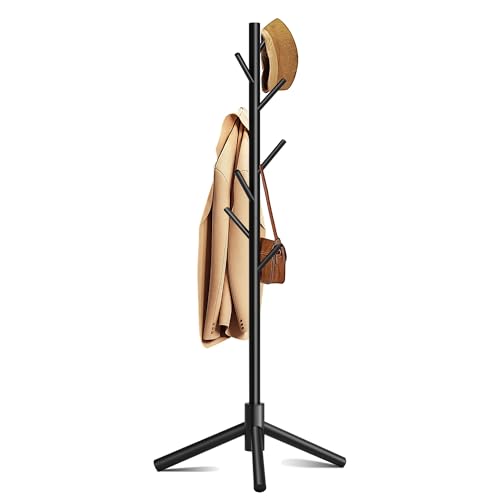 Azaeahom 8-Hook coat rack black