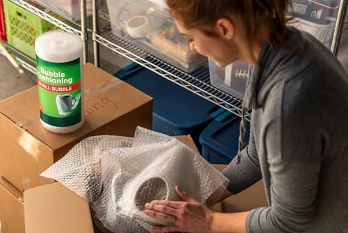 Bubble wrap protecting fragile glassware