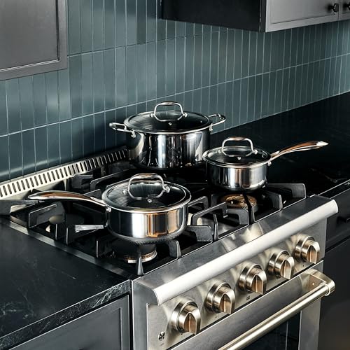 HexClad 2-quart and 3-quart pots