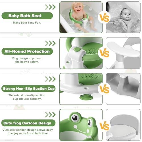 Side profile of the frog-shaped bath seat
