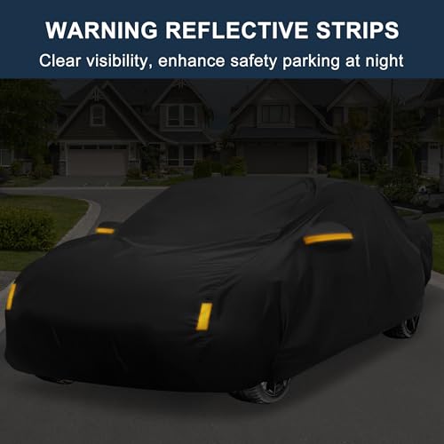 Windproof straps on car cover
