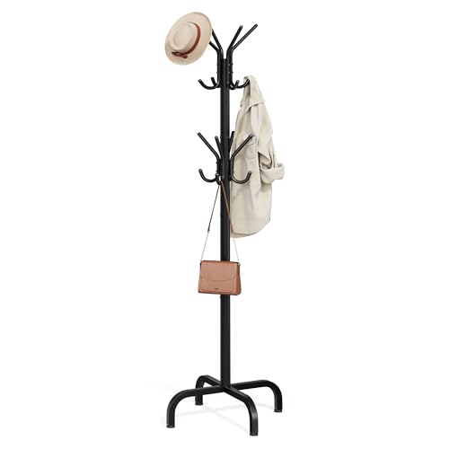 SONGMICS coat rack with 16 hooks